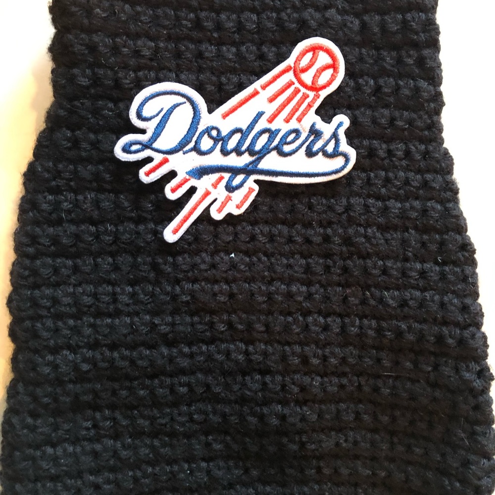 Dodgers Dog Sweater Hand Crochet Size M